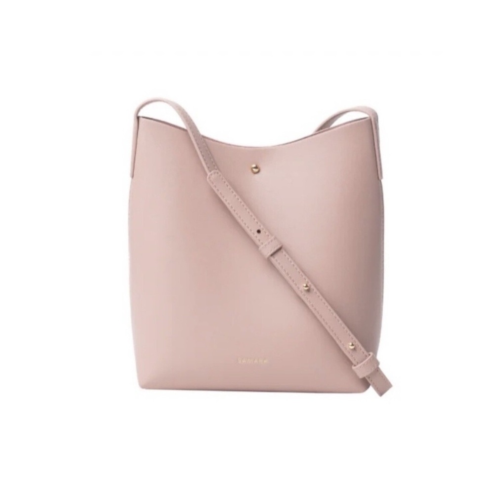 SAMARA Elegant Pink Leather Shoulder Bag